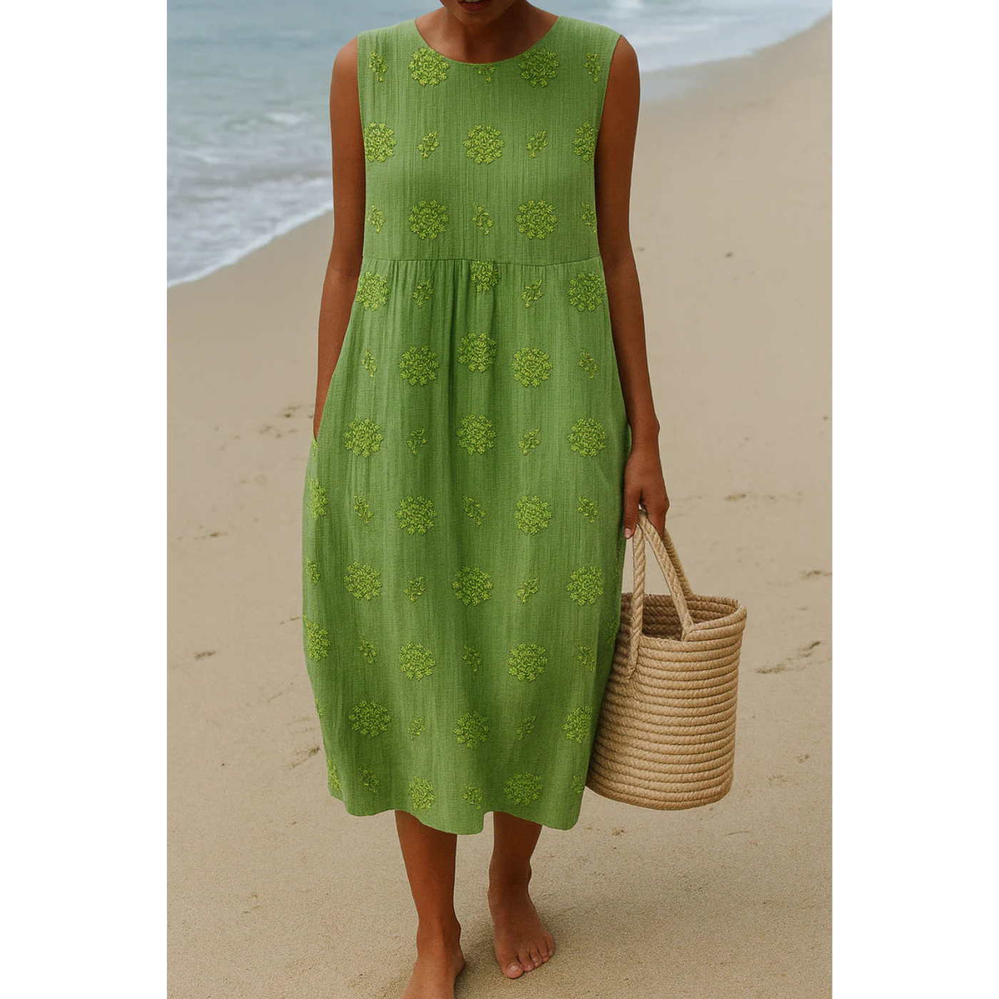 Elena | Embroidered Dress for Natural Elegance