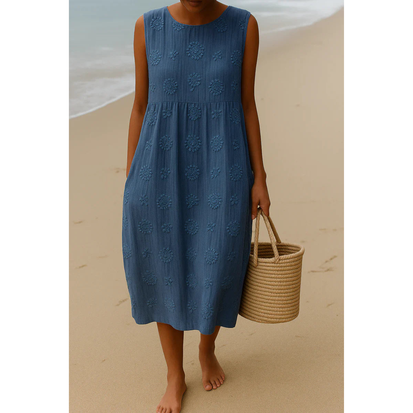 Elena | Embroidered Dress for Natural Elegance