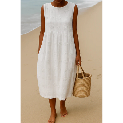 Elena | Embroidered Dress for Natural Elegance