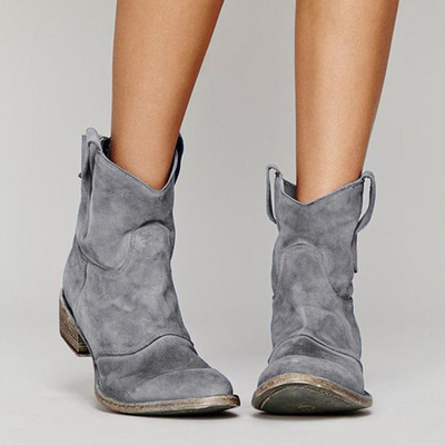 Carlotta – Suede Western Boots