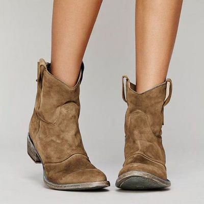 Carlotta – Suede Western Boots