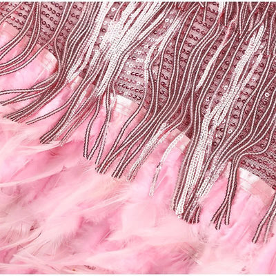 Élora – Luxe Feather Dress