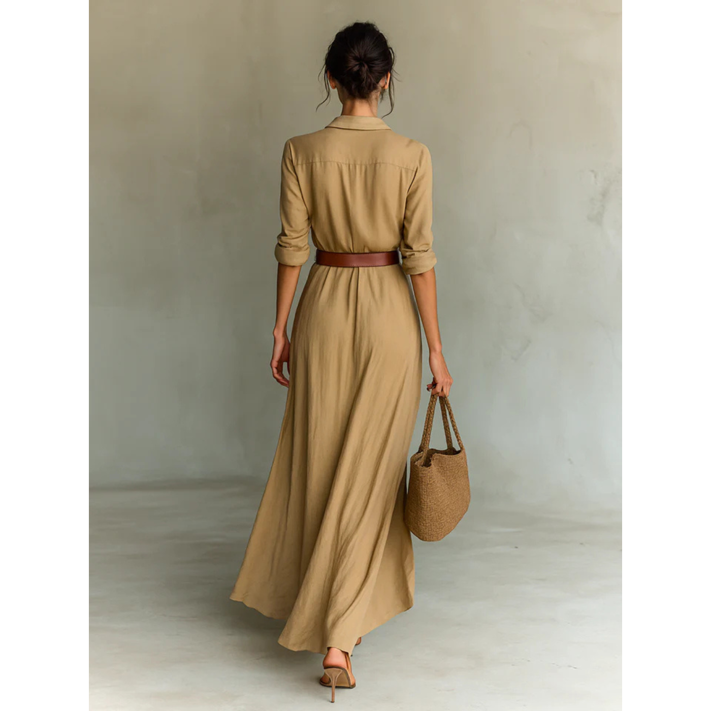 Valeria Maxi – Timeless Elegance with Belt