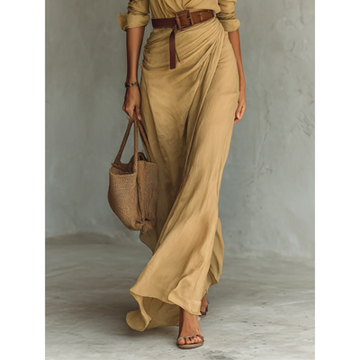 Valeria Maxi – Timeless Elegance with Belt