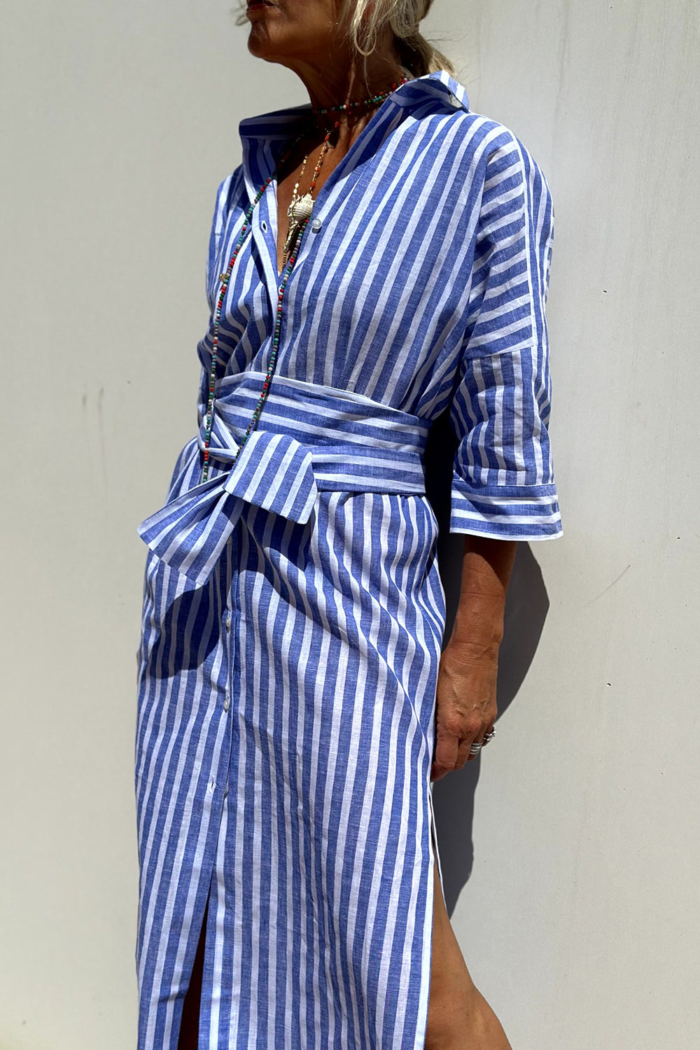 Sophira | Timeless Striped Shirt Dress